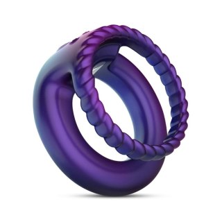 Hueman - Jupiter Vibrating Cock and Ball Ring - Purple Hueman