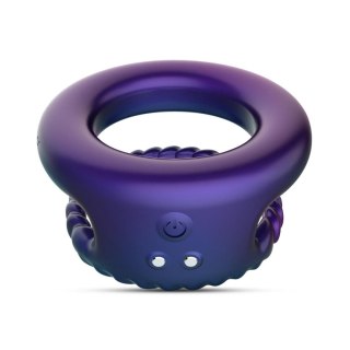 Hueman - Jupiter Vibrating Cock and Ball Ring - Purple Hueman