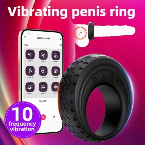 App-Controlled Vibrating Cock Ring B - Series Cute
