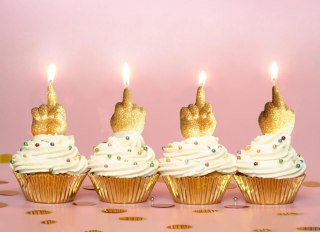 Happy F'ing Birthday Candle Set LITTLE GENIE PRODUCTIONS