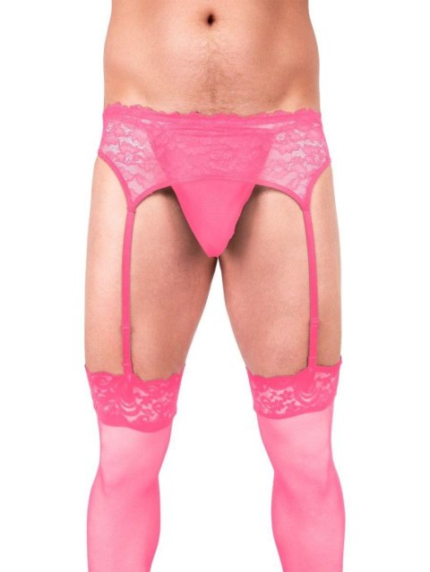 Prowler Pink Lace Garter Set Xxlarge Prowler