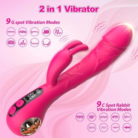 Rabbit G-Spot & Clitoral Dual Stimulation Vibrator B - Series Cute