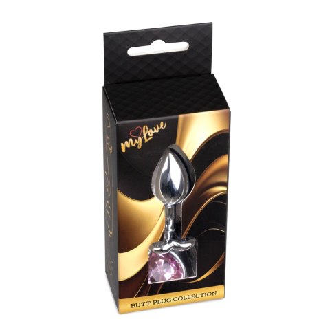 MyLove Toys - Jewellery Silver Heart PLUG- Rose MyLove Toys