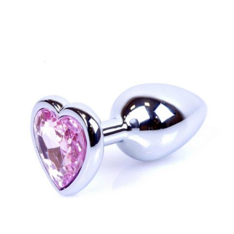 MyLove Toys - Jewellery Silver Heart PLUG- Rose MyLove Toys