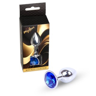 MyLove Toys - Jewellery Silver PLUG- Dark Blue MyLove Toys