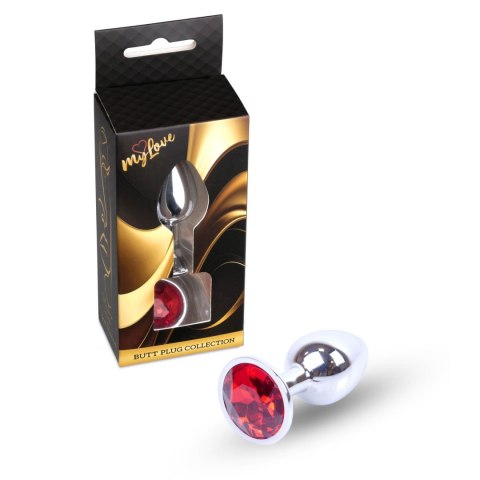 MyLove Toys - Jewellery Silver PLUG- Red MyLove Toys