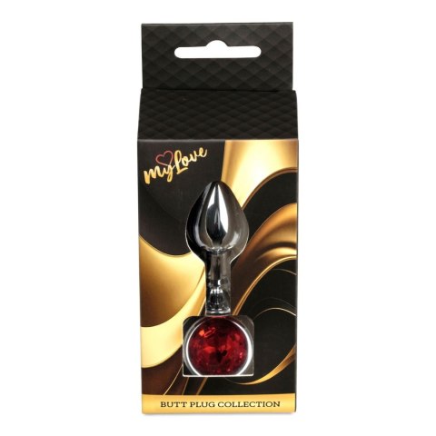 MyLove Toys - Jewellery Silver PLUG- Red MyLove Toys