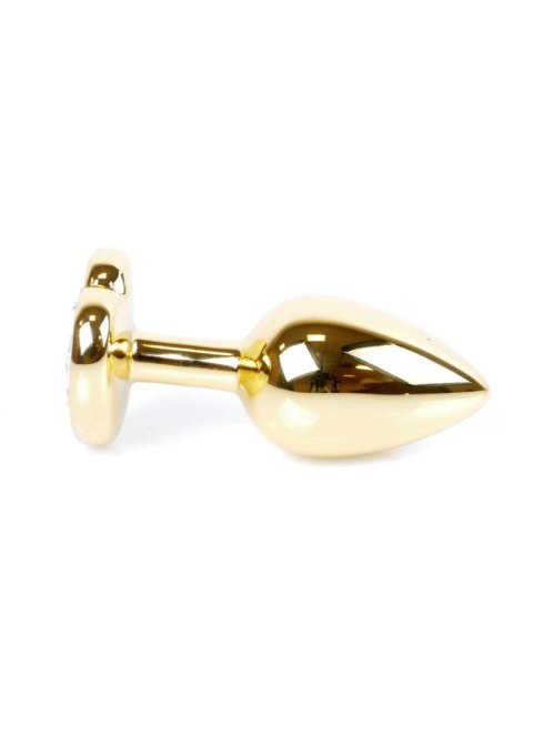 Plug-Jewellery Gold Heart PLUG- Red B - Series HeavyFun