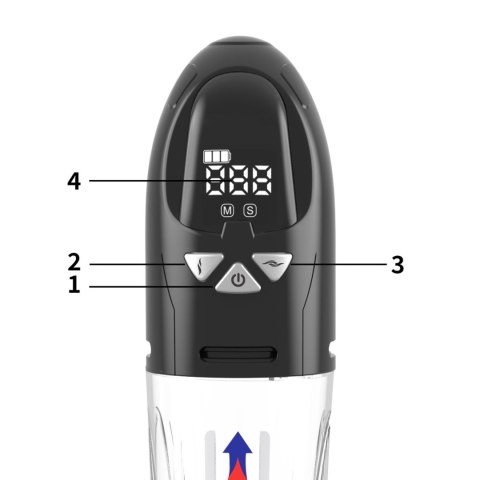 Pompka- PASSION PUMP, PREMIUM RECHARGEABLE AUTOMATIC WATERPROOF LCD PUMP B - Series Power