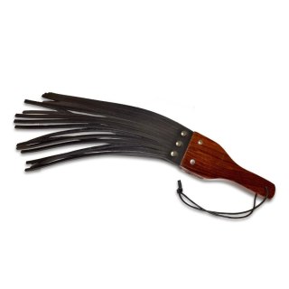 Prowler RED Leather and Wood Fringe Paddle Prowler
