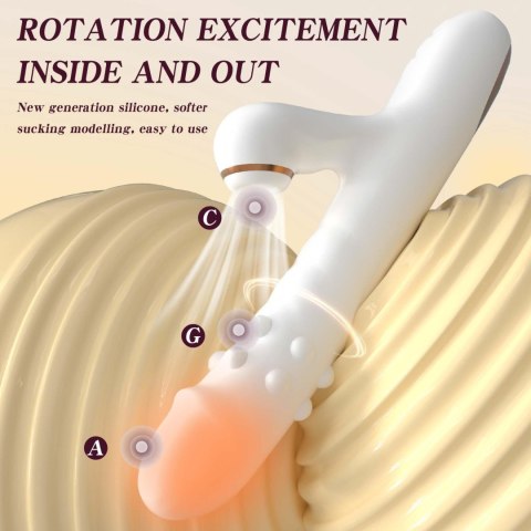 Silicone Vibrator - 3 rotating functions and 7 licking functions B - Series Fox