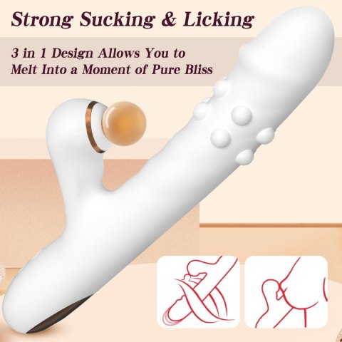 Silicone Vibrator - 3 rotating functions and 7 licking functions B - Series Fox