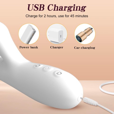 Silicone Vibrator - 3 rotating functions and 7 licking functions B - Series Fox