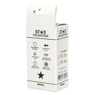 Star Collection - Black Silicone Anal Plug S - Purple Stone Star Collection