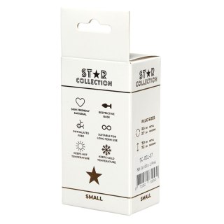 Star Collection - Pink Silicone Anal Plug S - Pink Stone Star Collection
