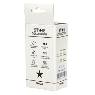 Star Collection - Silver Metal Anal Plug S - Pink Stone Star Collection
