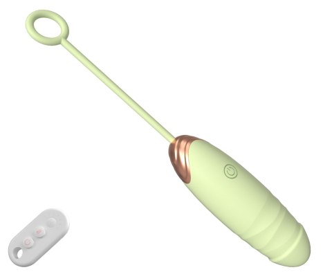 Vibrating Silicone Love EGG USB 7 vibration and thrust functions / Remote control Green B - Series Fox