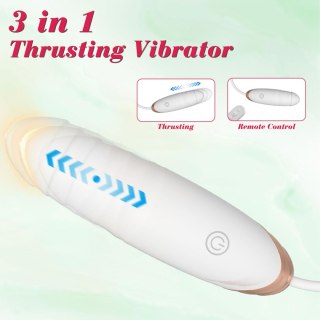 Vibrating Silicone Love EGG USB 7 vibration and thrust functions / Remote control White B - Series Fox