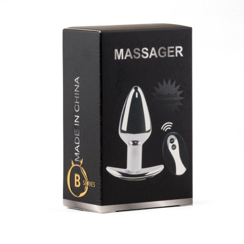 Metal Butt Plug S Vibrator USB - Remote Control B - Series HeavyFun