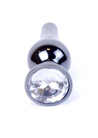 MyLove Toys - Jewellery Dark Silver BUTT PLUG- Clear MyLove Toys