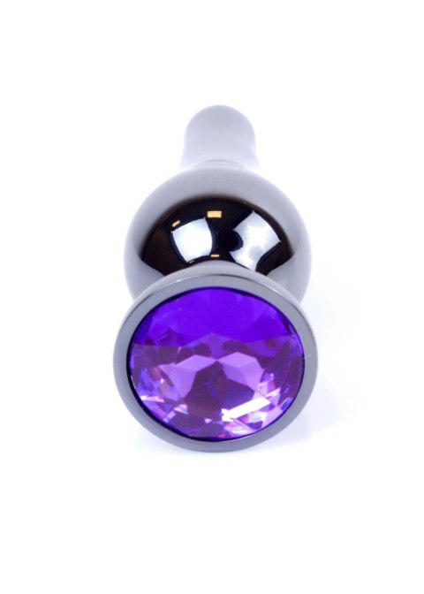 MyLove Toys - Jewellery Dark Silver BUTT PLUG- Purple MyLove Toys