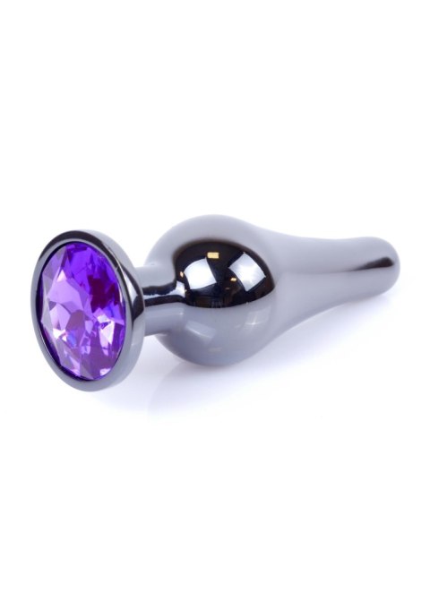 MyLove Toys - Jewellery Dark Silver BUTT PLUG- Purple MyLove Toys