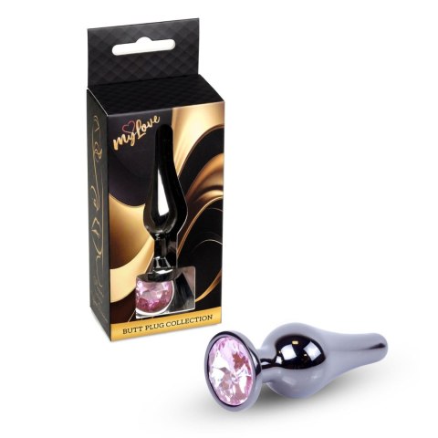 MyLove Toys - Jewellery Dark Silver BUTT PLUG- Rose MyLove Toys