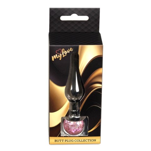 MyLove Toys - Jewellery Dark Silver BUTT PLUG- Rose MyLove Toys