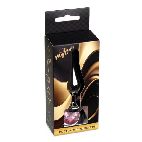 MyLove Toys - Jewellery Dark Silver BUTT PLUG- Rose MyLove Toys