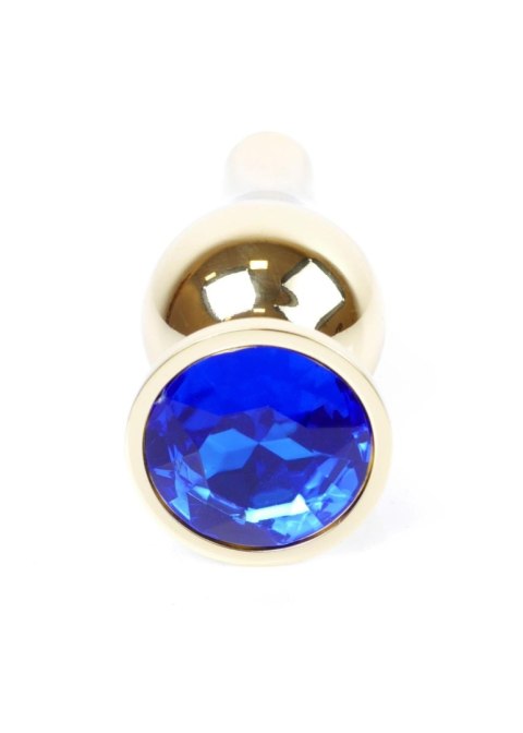 MyLove Toys - Jewellery Gold BUTT PLUG- Dark Blue MyLove Toys