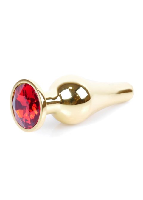 MyLove Toys - Jewellery Gold BUTT PLUG- Red MyLove Toys