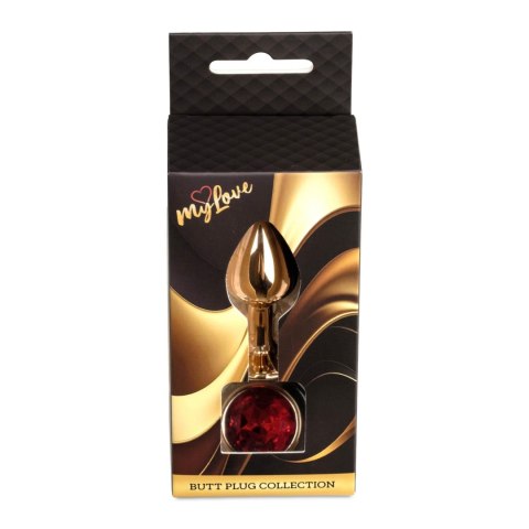 MyLove Toys - Jewellery Red Gold PLUG- Red MyLove Toys