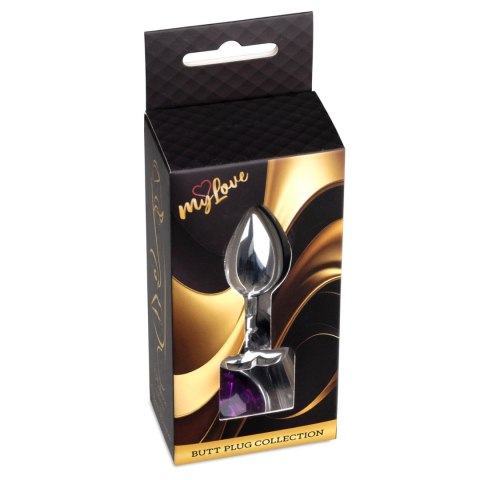 MyLove Toys - Jewellery Silver Heart PLUG- Purple MyLove Toys