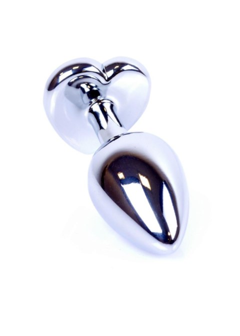 MyLove Toys - Jewellery Silver Heart PLUG- Red MyLove Toys