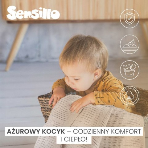 KOC AŻUROWY MOLI BEŻ KAWA