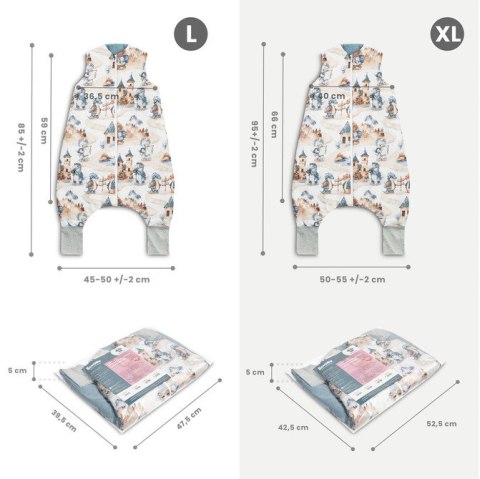 ŚPIWOREK DO SPANIA OCIEPLANY XL SMOKI JEANS TOG 2.5