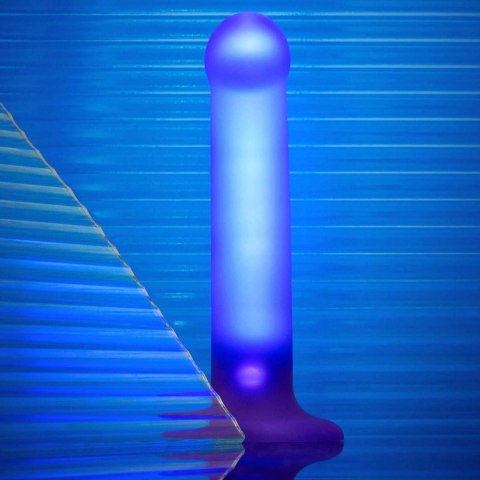 GLOW-LED DILDO PURPLE - M Strap-on-me