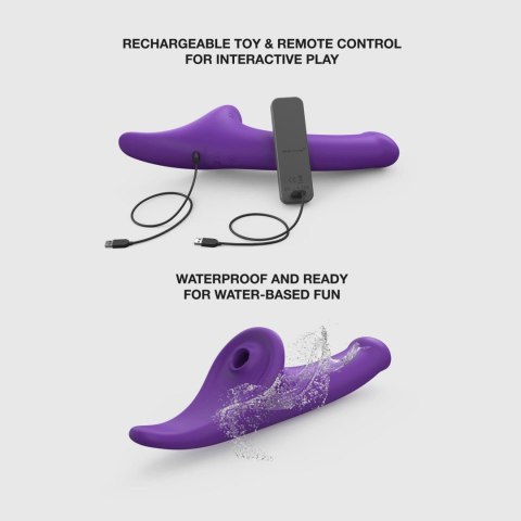 MULTI ORGASM DILDO - L - PURPLE TR Strap-on-me