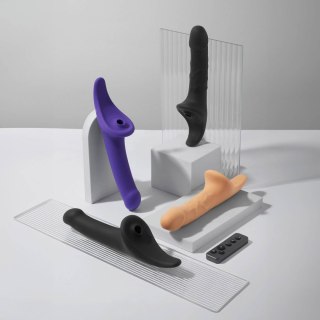MULTI ORGASM DILDO - M - BLACK TR Strap-on-me