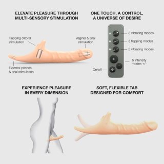 MULTI ORGASM REALISTIC DILDO - M - VANILLA TR Strap-on-me