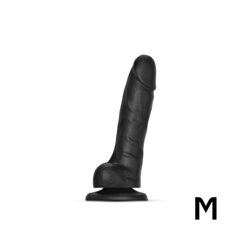 SLIDING SKIN REALISTIC DILDO BLACK M Strap-on-me