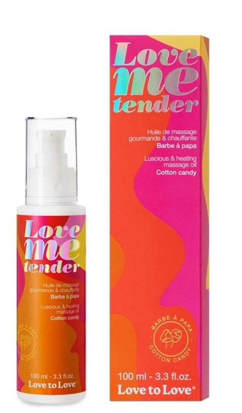 LOVE ME TENDER - MASSAGE OIL - COTTON CANDY 100ML / 3.3FL.OZ. Love to Love