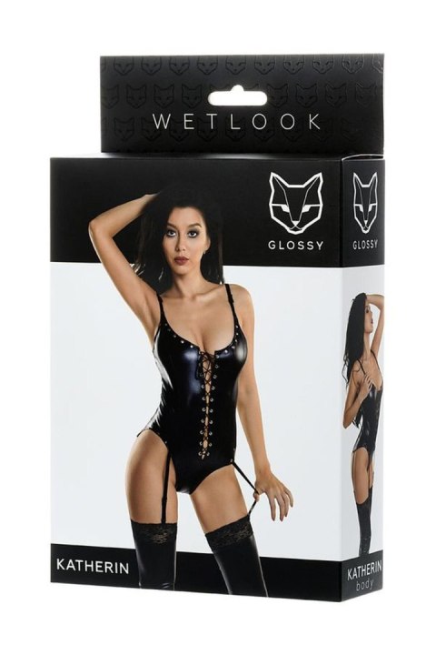 Glossy Classic body KATHERIN - black S Glossy
