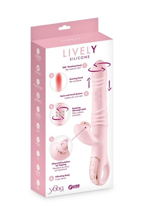 Lively 6-in-1 rabbit vibrator Yoba