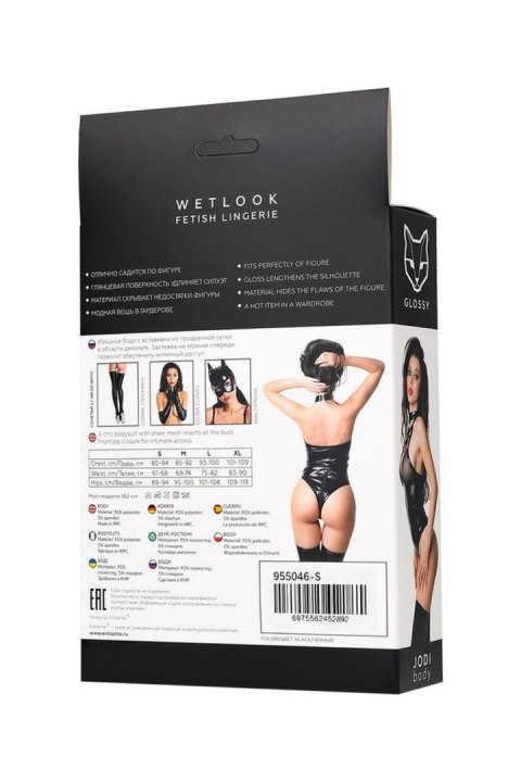 Wetlook body Jodi - black M Glossy