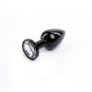 Black Butt Plug with White Diamond Fantasy