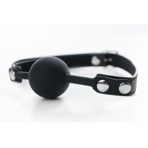 Black silicone ball gag with adjustable straps Fantasy