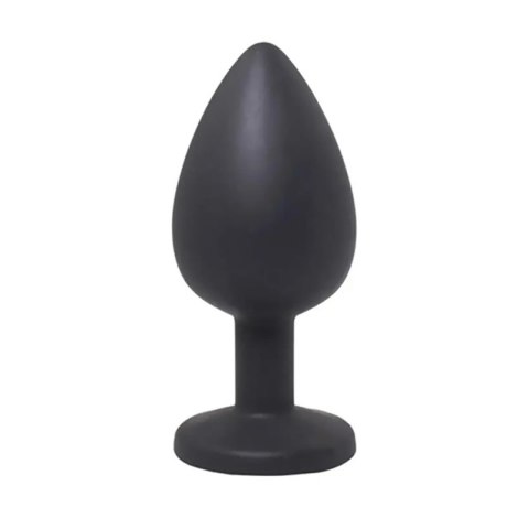 Black small butt plug with white crystal Fantasy