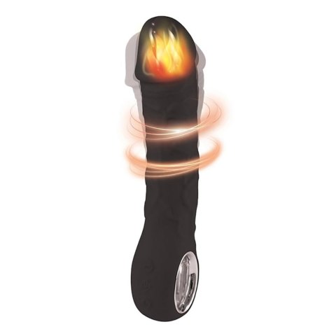 Black vibrator - 10 different modes of vibration and heating function Fantasy