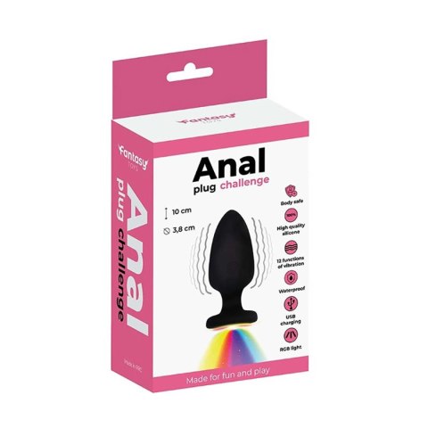 LED Light vibrating anal plug Fantasy